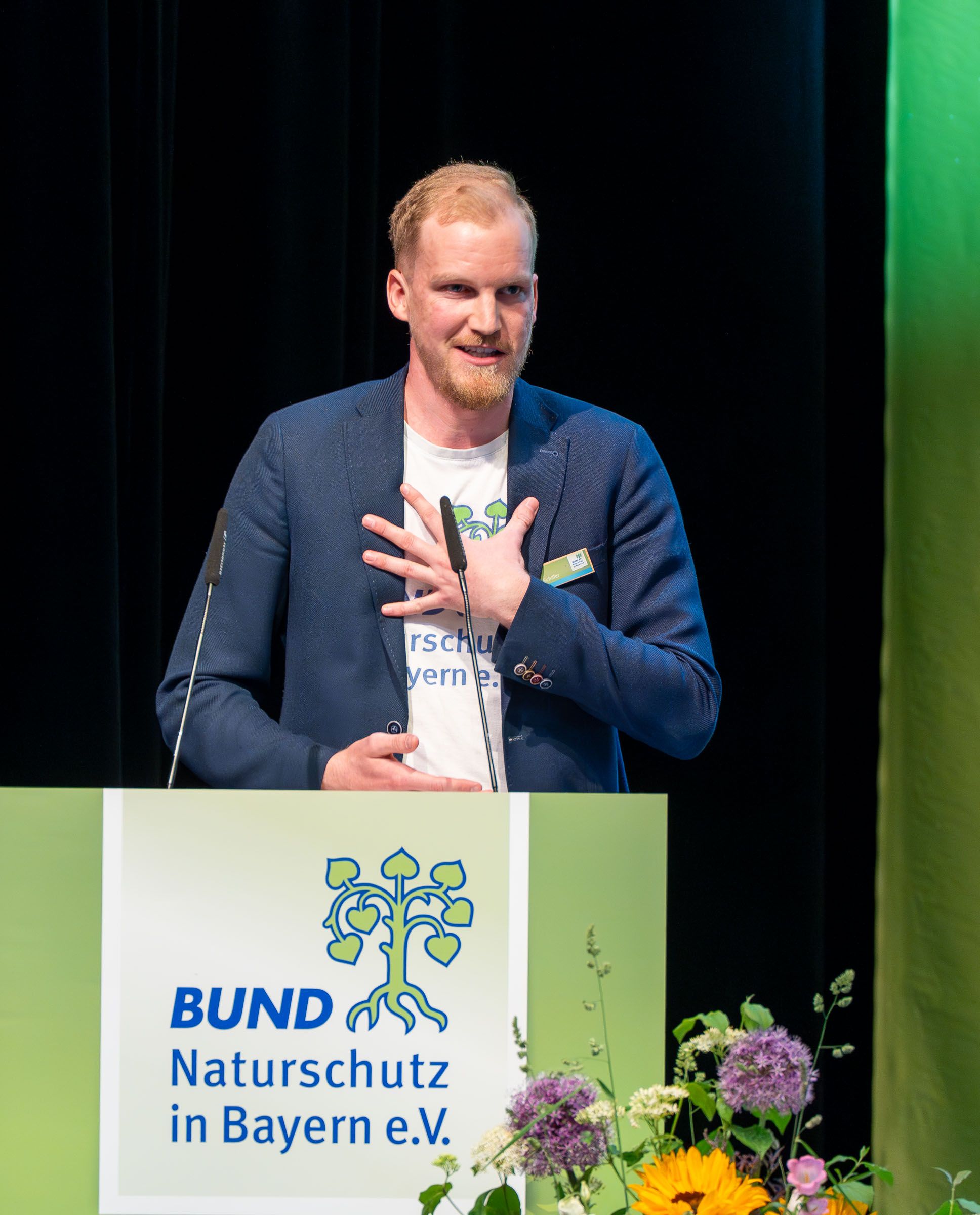 Lucas Schäfer | Bild: Heinrich Inkoferer Delegierten Versammlung BN 2025 in Führt, DV