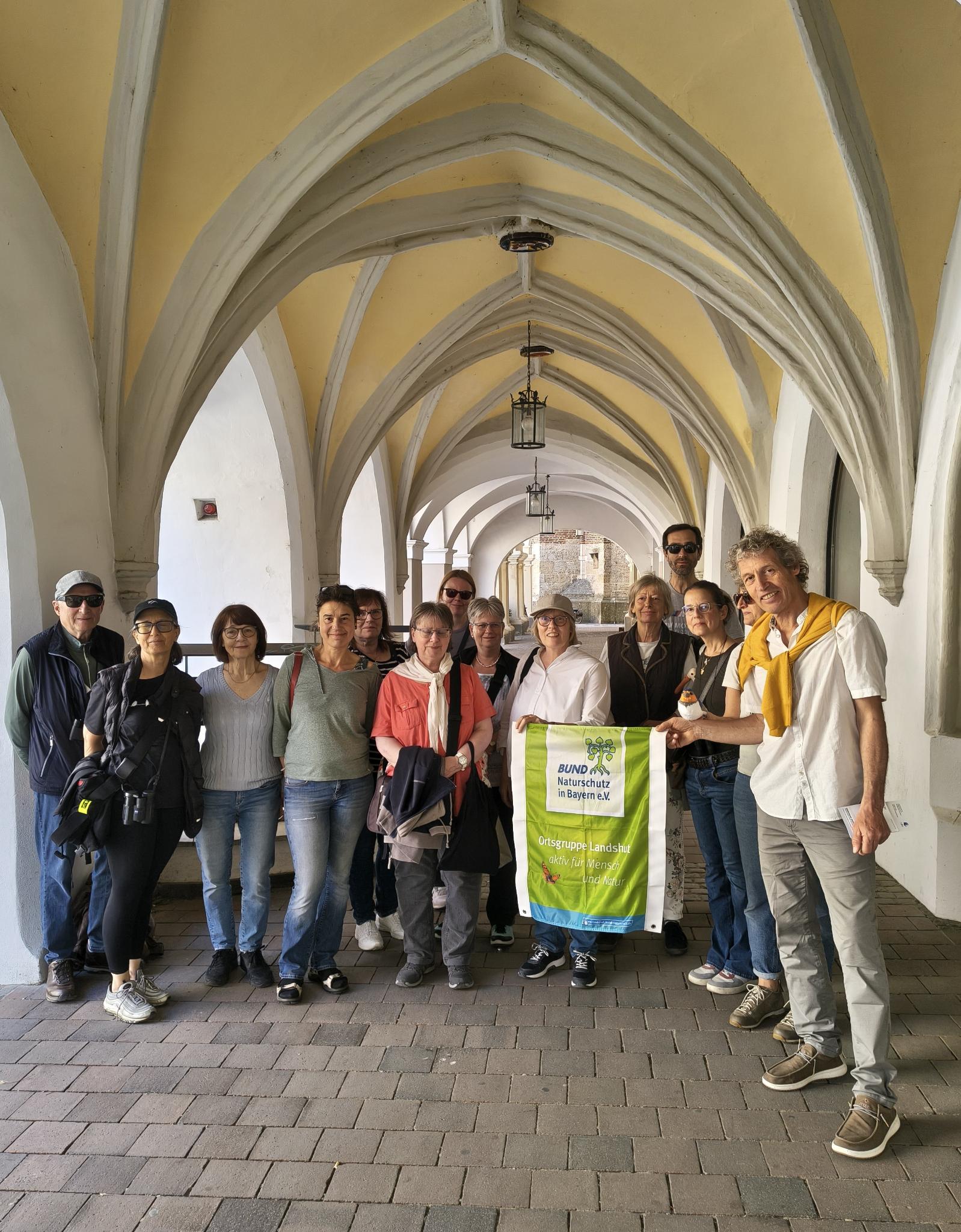 Teilnehmer der Führung - Schalben in Landshut